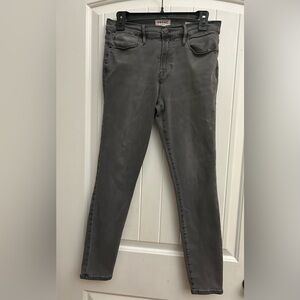 FRAME Le High Skinny‎ Jeans in Gray Smithson Wash Size 29